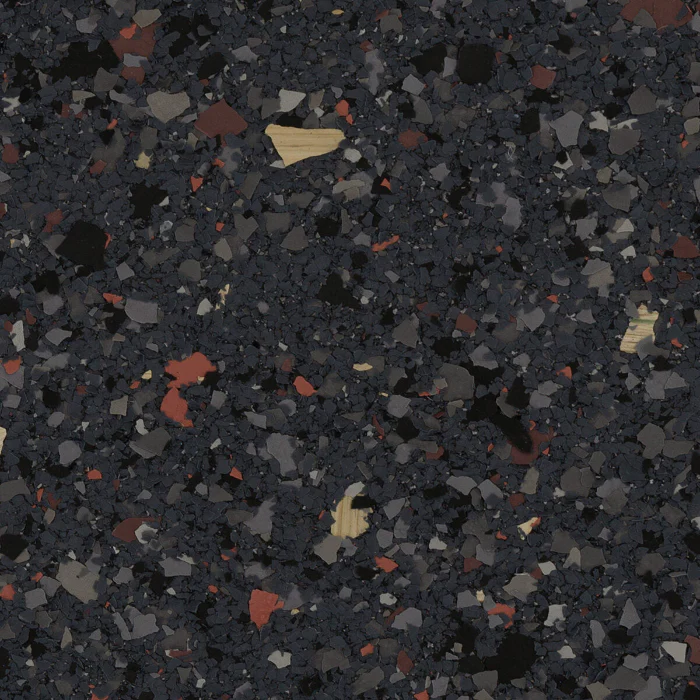Blacktop flake floor color swatch