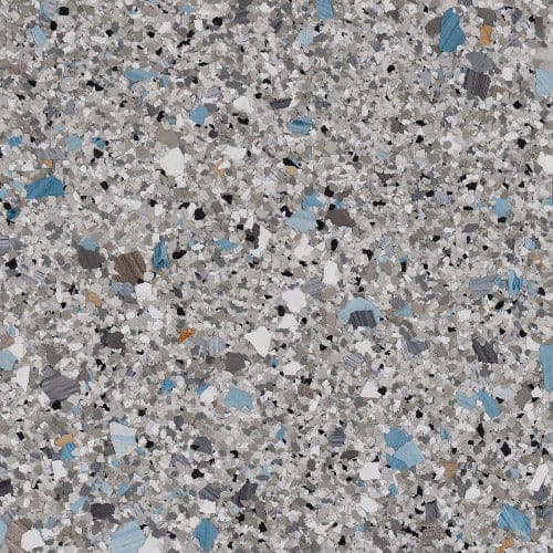 Blue Granite flake floor color swatch