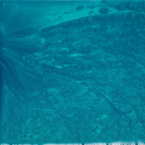 Peacock Green metallic floor color swatch