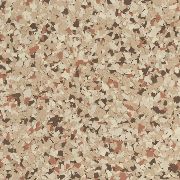 Pueblo flake floor color swatch