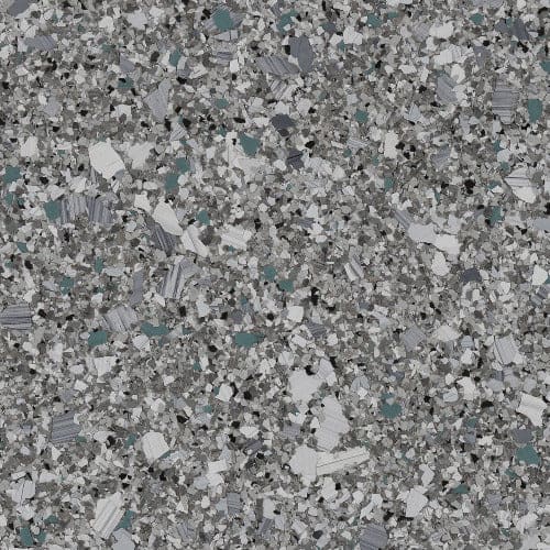 Turquoise flake floor color swatch