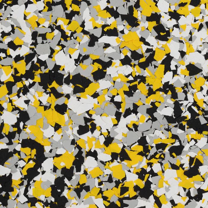 Yellow Jacket flake floor color swatch
