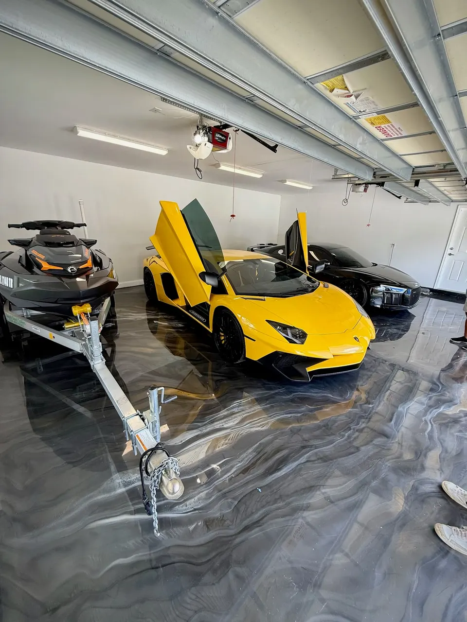 Premium metallic epoxy floor installed by Miami Prime Epoxy in South Florida